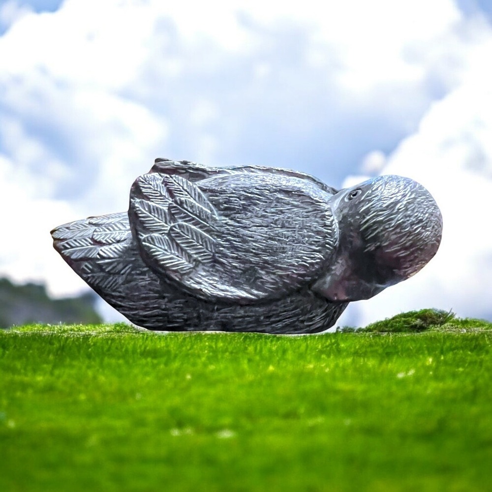 Resting Duck by Wolf Sculpture Designs in Canada 3" Excellent Condition